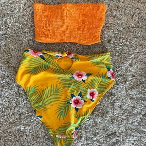 Floral Bathing Suit Set